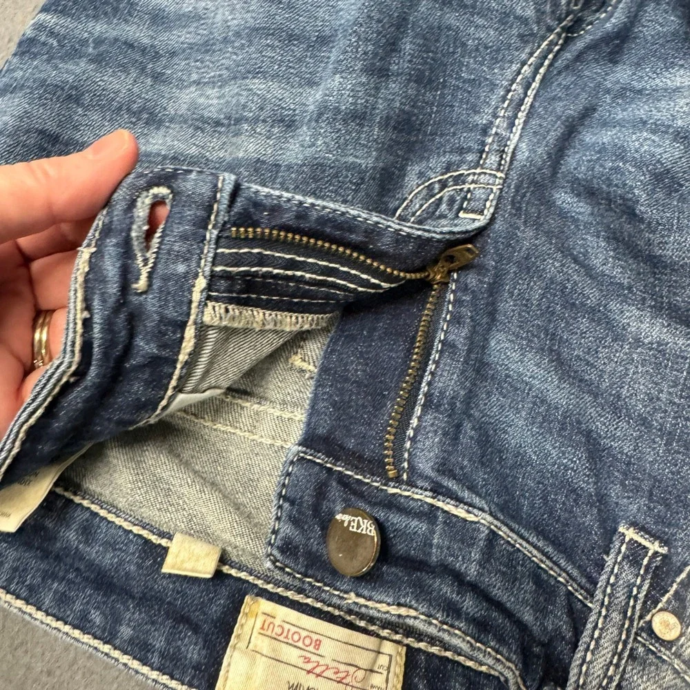 BKE Jeans Womens 27 (29x30 ACTUAL) Stella Bootcut Blue Denim Faded Wash